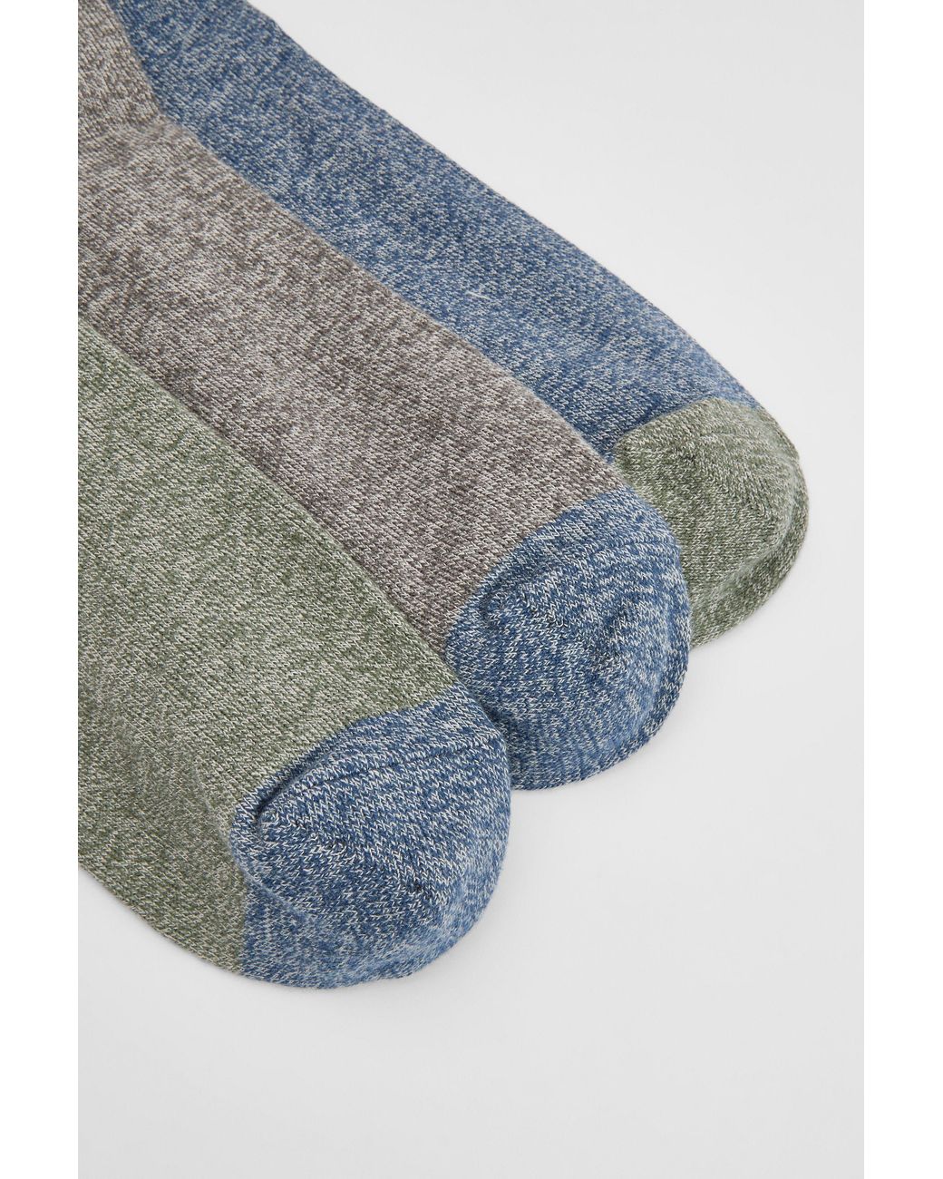 MAINE Gray Multi 3 Pack Marl Socks for men