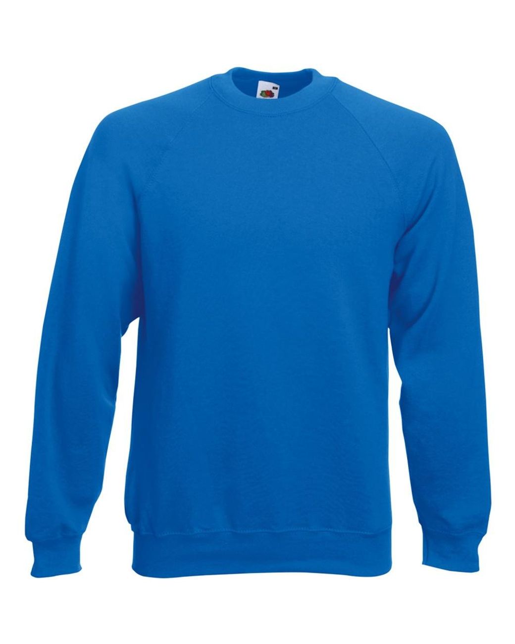 Fruit Of The Loom Blue Raglan Sleeve Belcoro Sweatshirt (Royal) for men