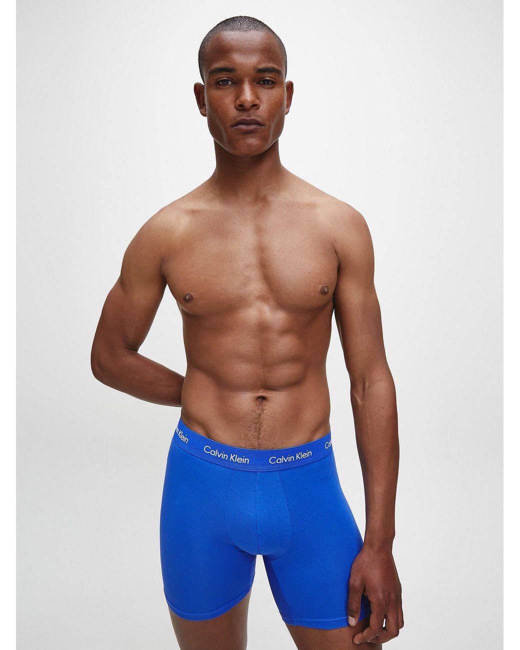 Calvin Klein 3-Pack Boxerbriefs in het Blue voor heren