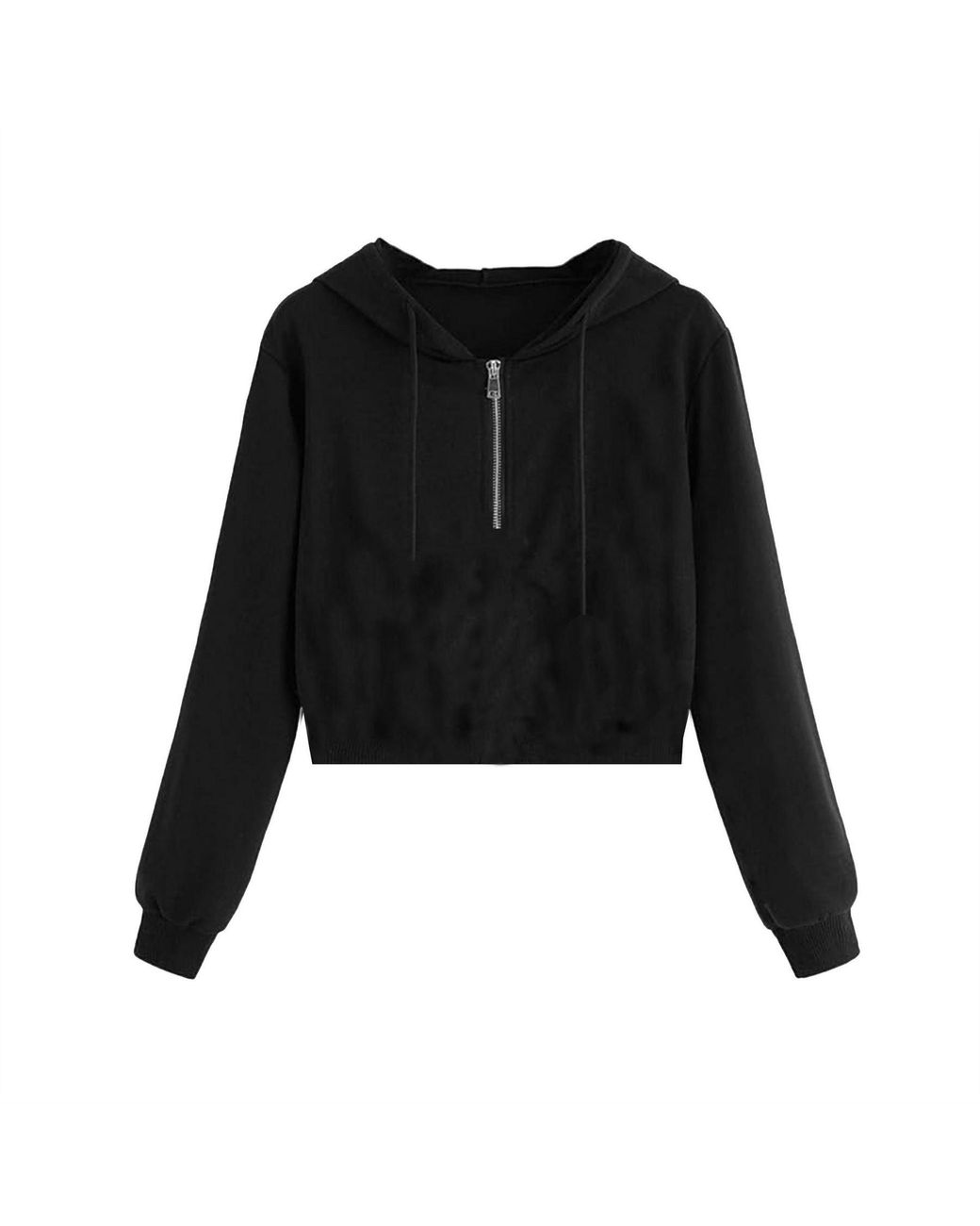 Miso Black Cropped Hoodie