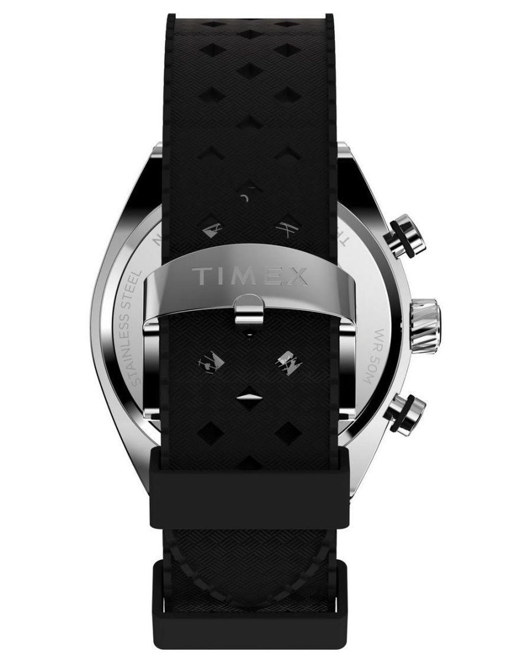 Timex Gray Legacy Tonneau Watch Tw2W64500 Rubber for men