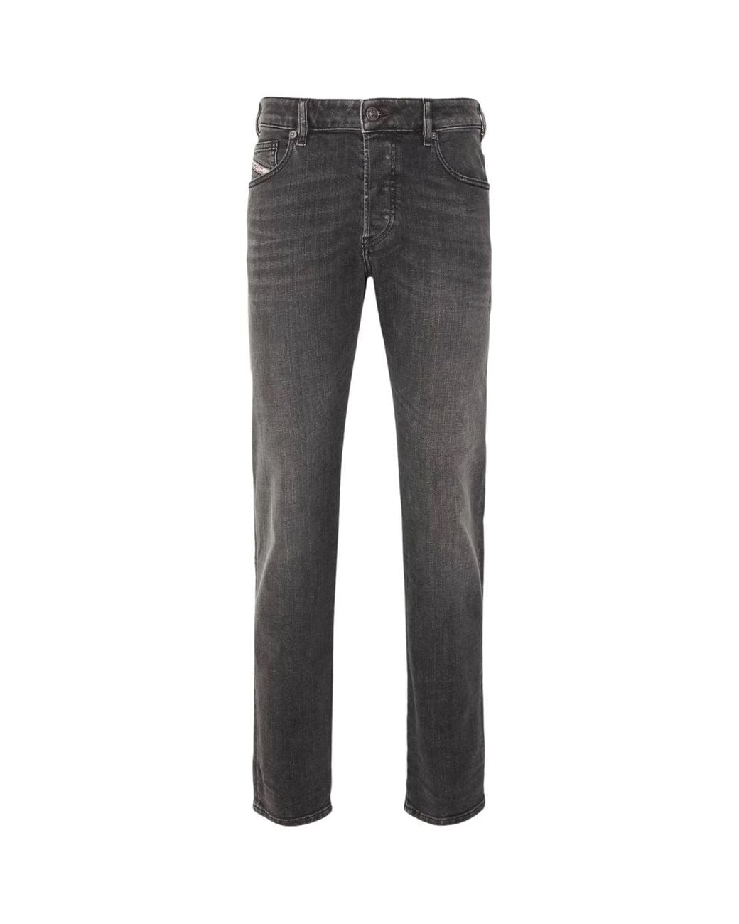 DIESEL Gray D-Yennox Tapered Fit Dark Jeans Cotton for men