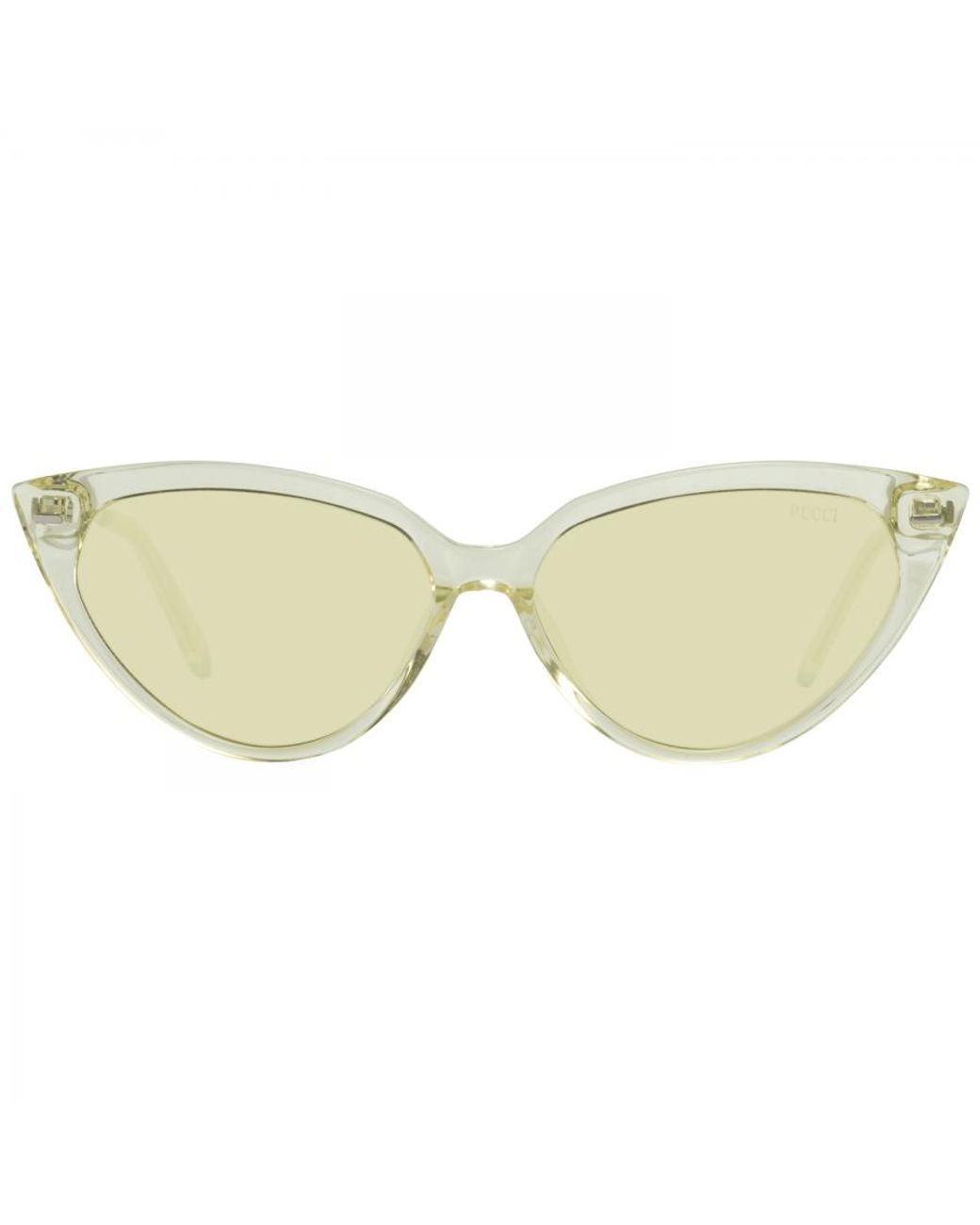 Emilio Pucci White Yellow Sunglasses