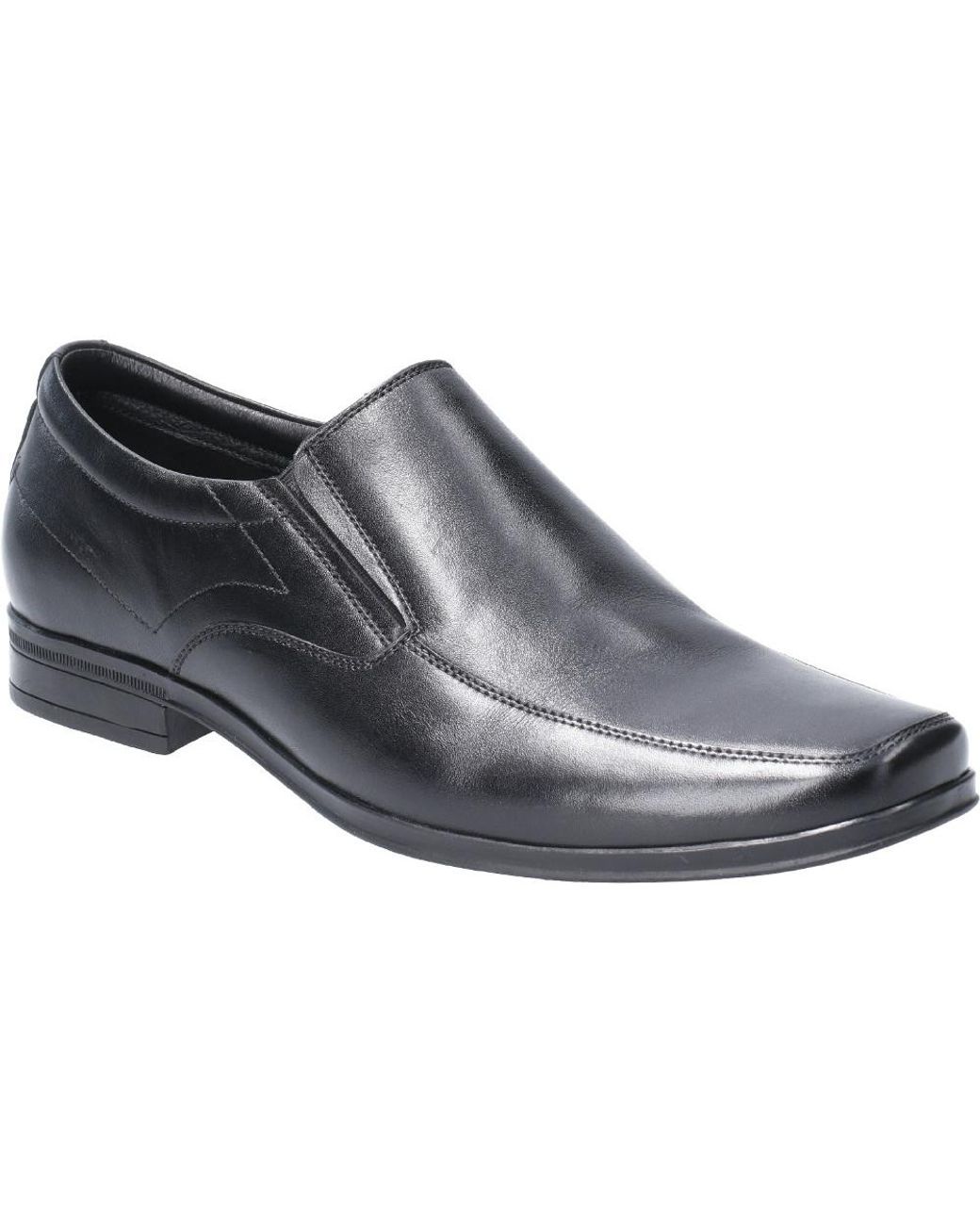 Hush Puppies Blue Billy Slip On Light Leather Loafer Shoes for men