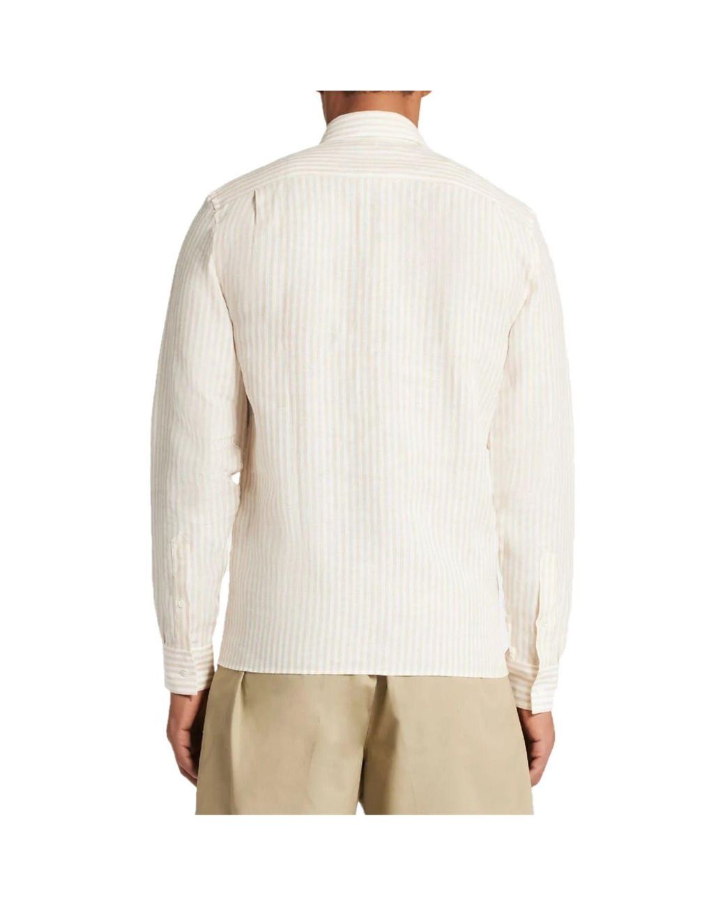 Lacoste Natural Regular Fit Long Sleeve Shirt for men