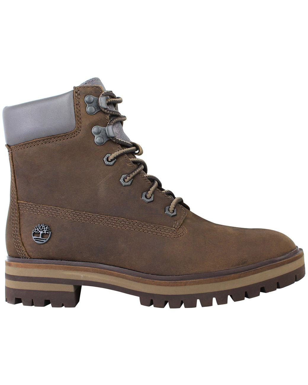 Timberland Brown 6Inch London Square Boots Nubuck