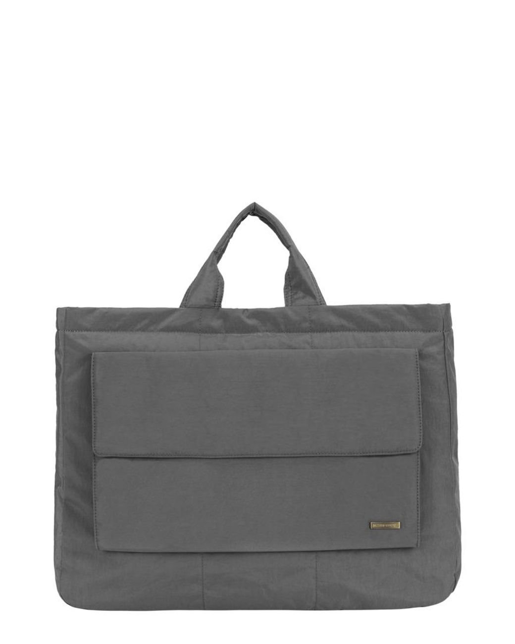 Smith & Canova Gray Landscape Nylon Tote