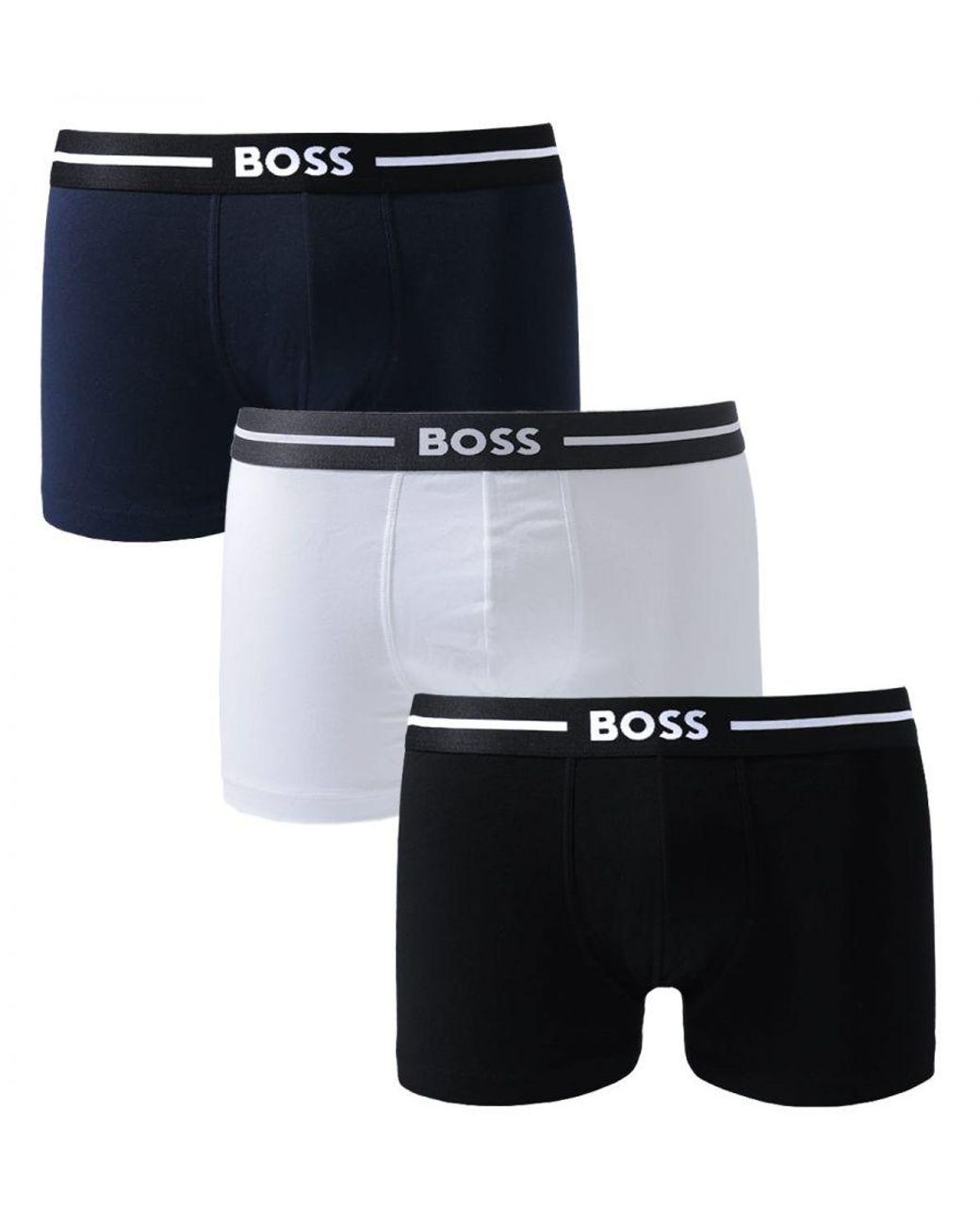BOSS by HUGO BOSS Bodywear 3 Pack Bold Boxer Trunks - Black for Men