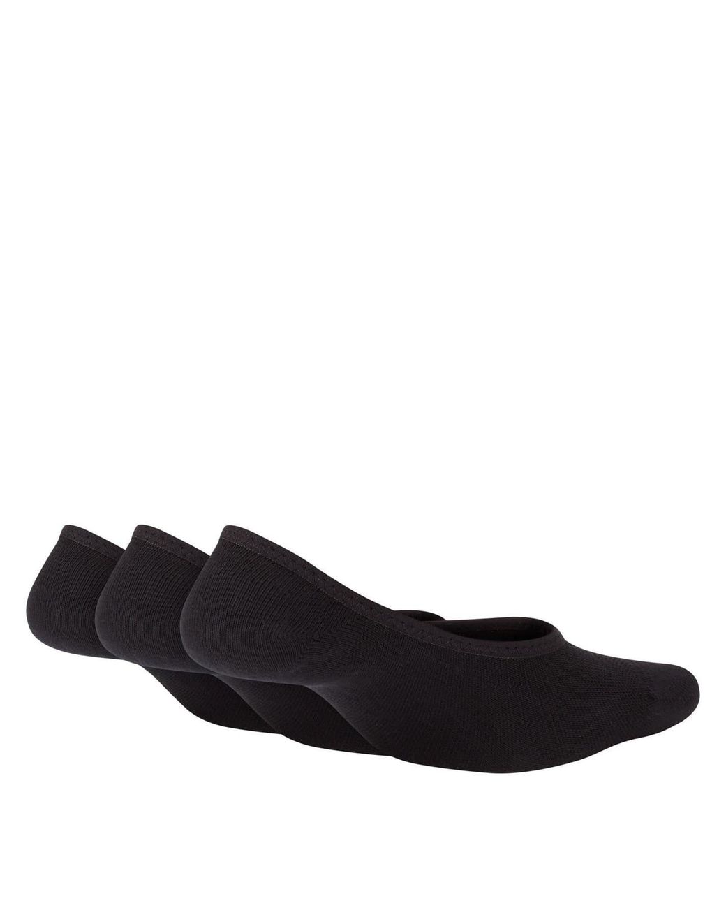 Nike Black 3 Pack Invisible Socks Ladies