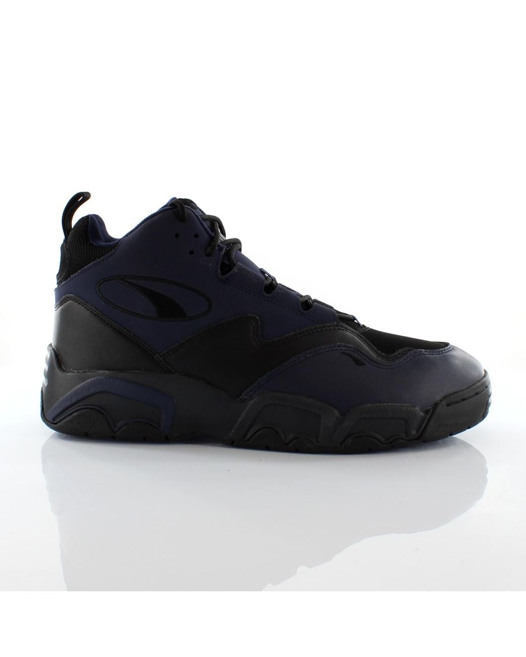 PUMA Black Trinomic Source Mid Lace Up Trainers 369829 05 for men