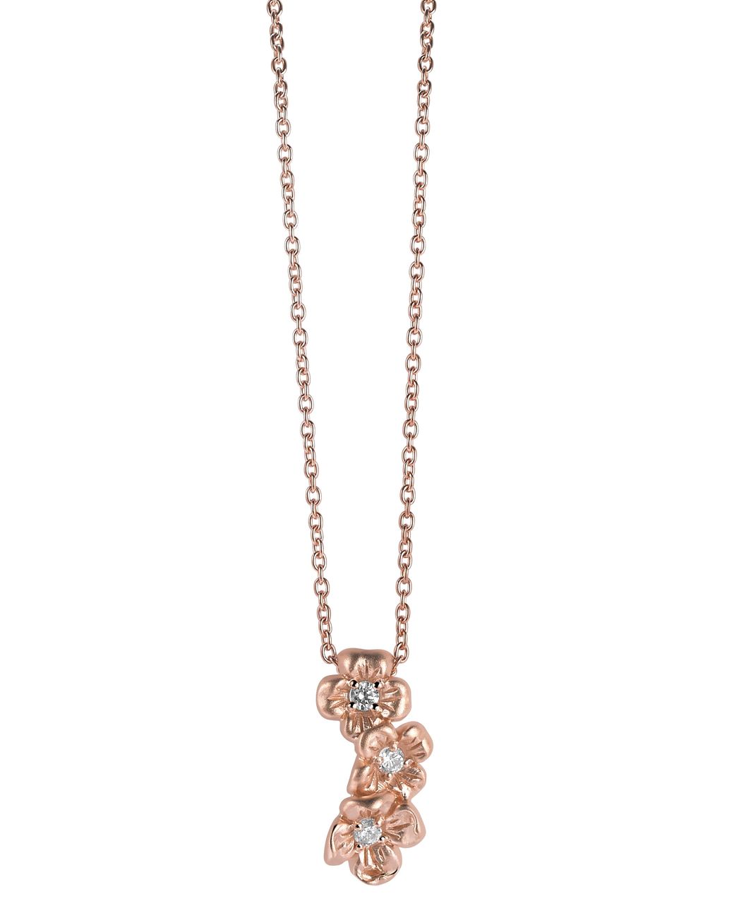 Orphelia Black 925 Sterling Chain With Pendant