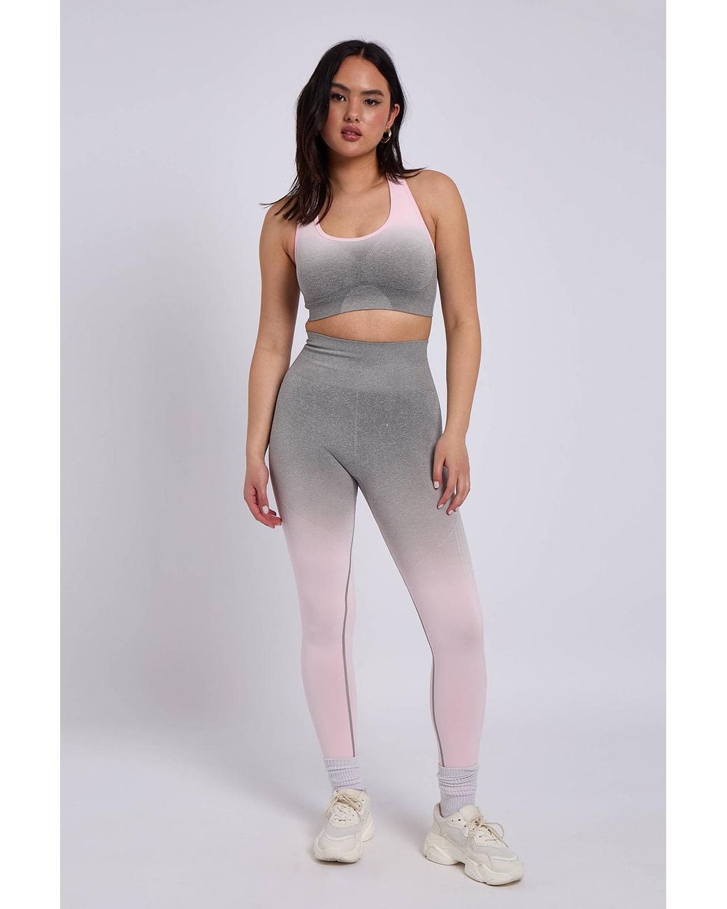 Urban Bliss Gray Ombre Sports Bra