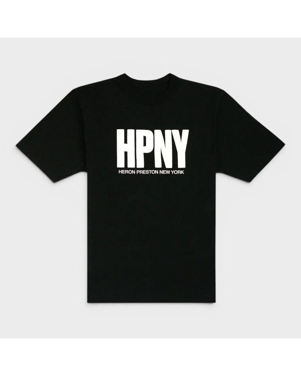Heron Preston Black Hpny Logo Tee Cotton for men