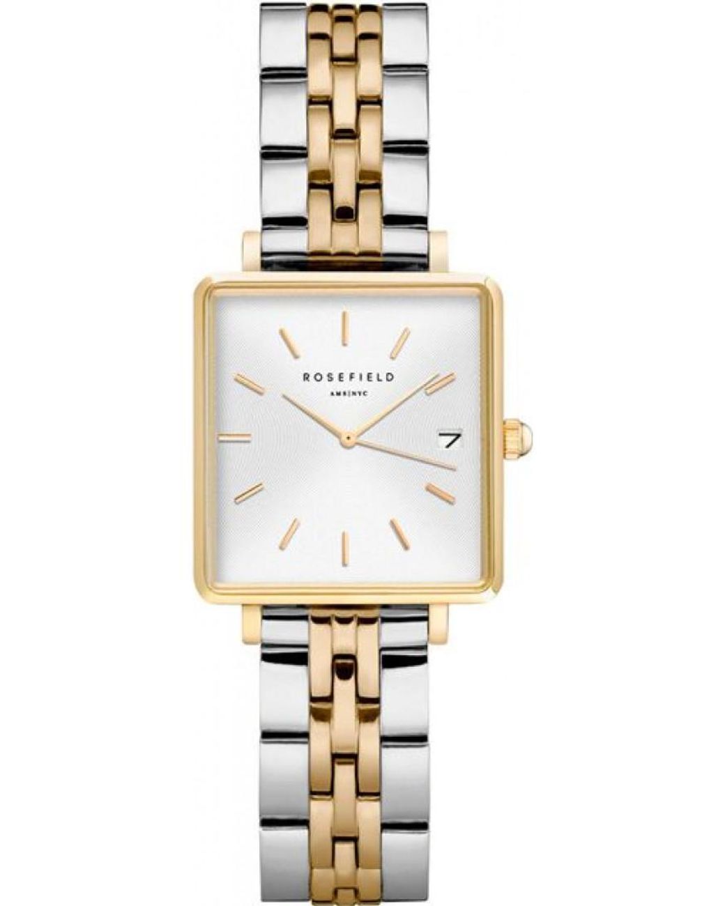 ROSEFIELD Metallic Qmwssg-Q023 Ladies Boxy Watch