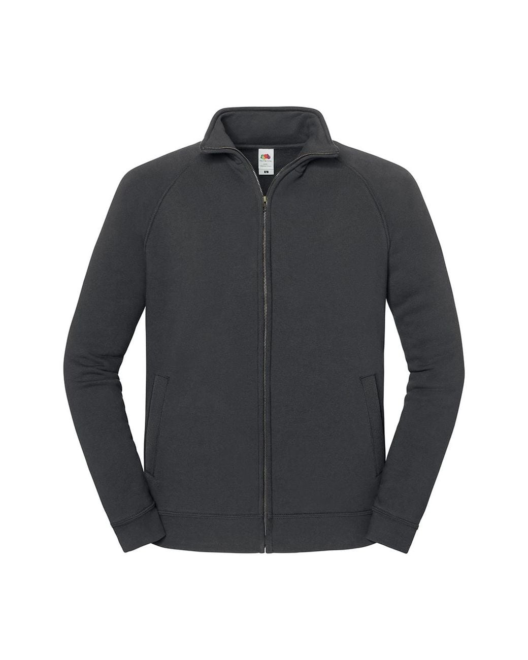 Fruit Of The Loom Gray Adult Iconic Premium Sweat Jacket (Light Graphite)