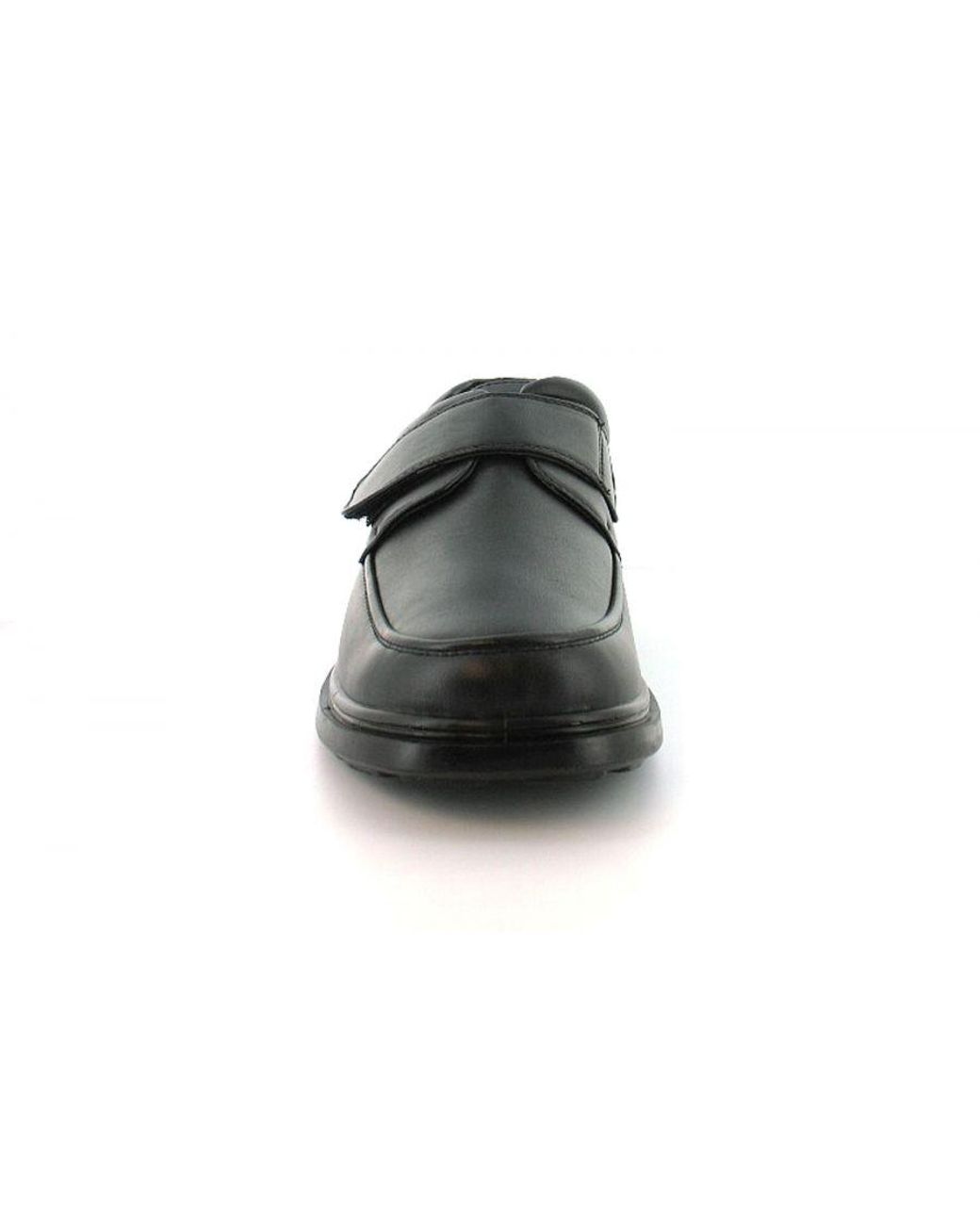 Comfisole Black Smart Shoes Percy Touch Fastening for men