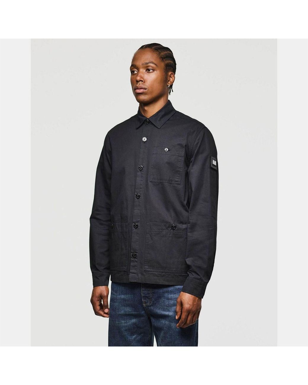 Weekend Offender Black Baker Overshirt for men