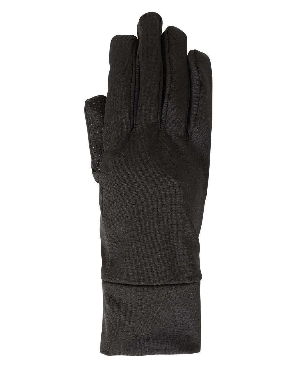 Mountain Warehouse Black 'Grippi' Lining Gloves Soft Breathable Quick Dry Stretchy Winter Mittens for men