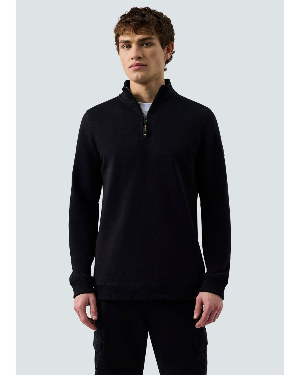 Patrick Blue Harlem 1/4 Zip Top for men