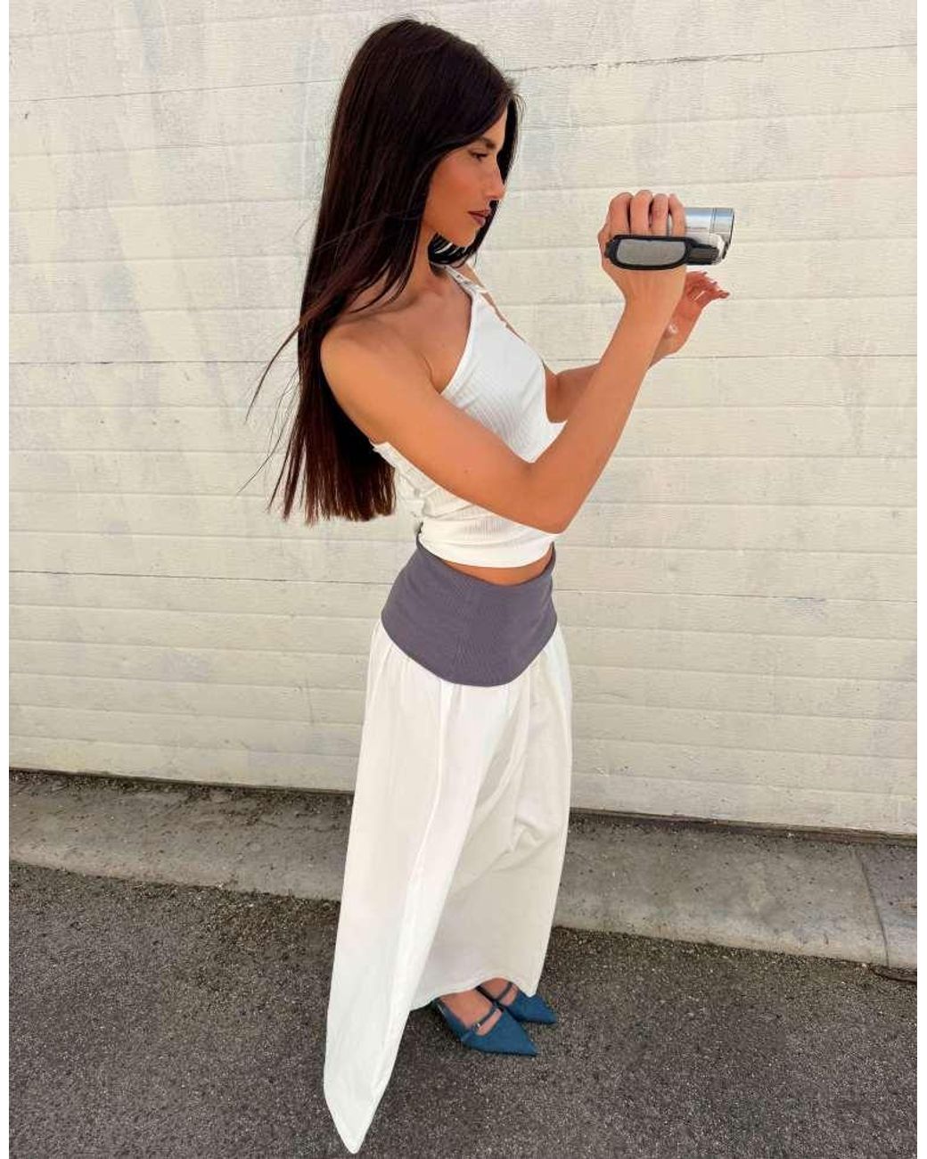 Labelrail Natural X Barbara Ines Jersey Waistband Midaxi Skirt