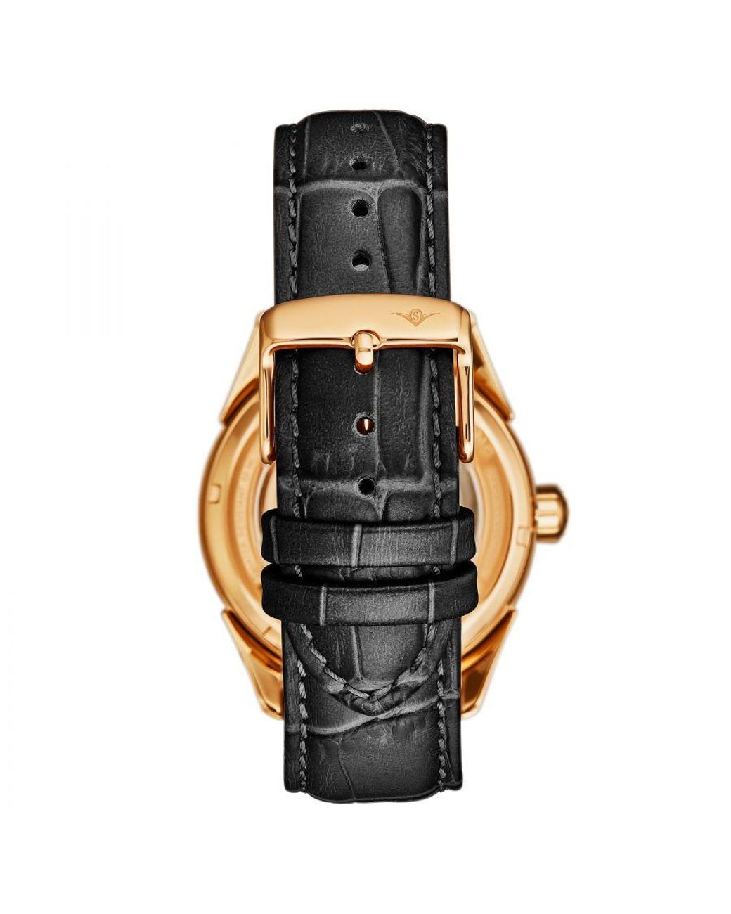 Stuhrling Gray Vanguard 1019 Dual Time Automatic Skeleton for men