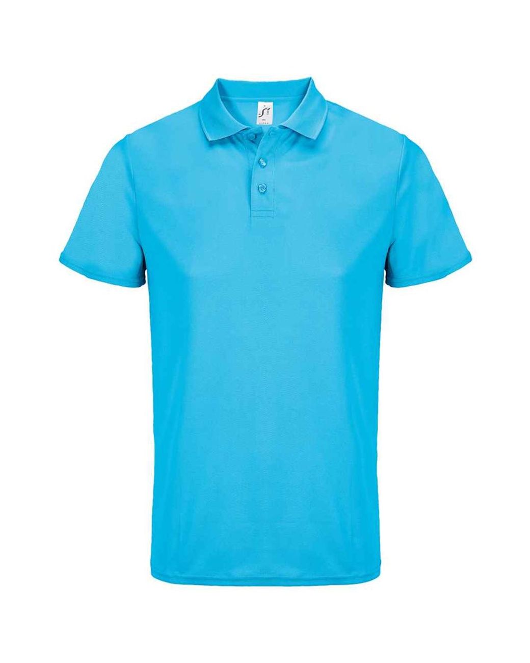 Sol's Blue Adult Pitcher Recycled Polo Shirt (Aqua)