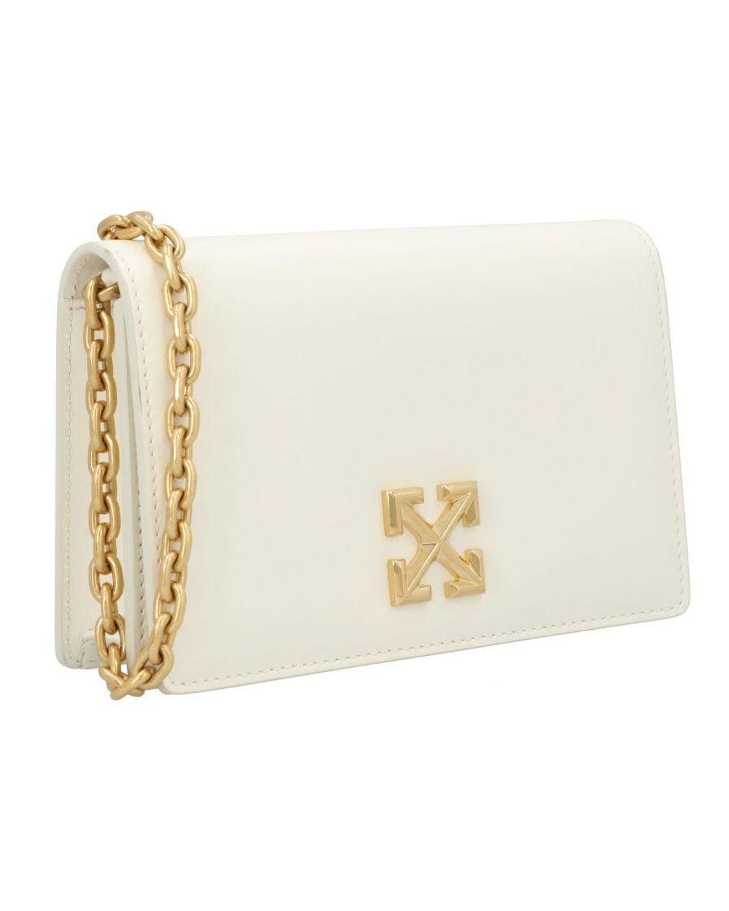 Off-White c/o Virgil Abloh Natural Off Jitney 0.5 Shoulder Bag Calfskin