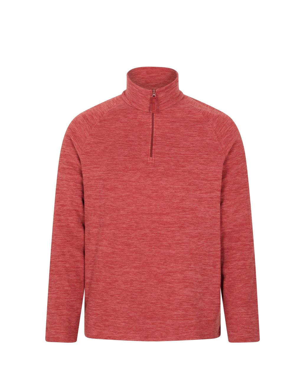 Mountain Warehouse Red 'Snowdon' Fleece Top Half Zip Breathable Quick Dry Sweater for men
