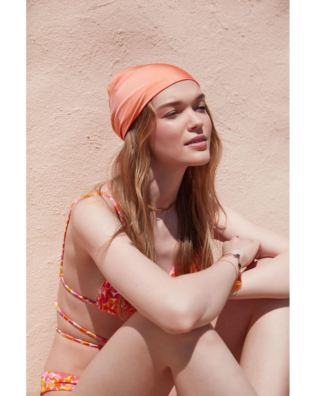 Penti Blue Mid-Waist Geometric Hipster Bikini Bottoms