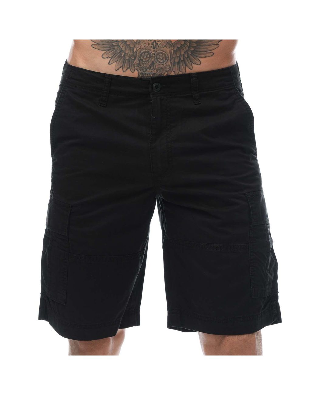 Jack & Jones Black Zues Cargo Shorts for men