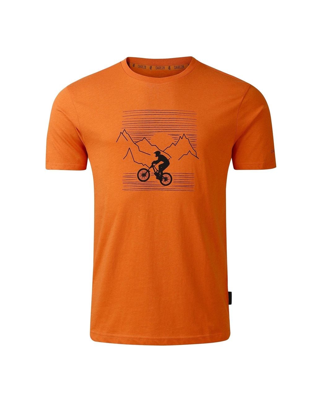Dare 2b Orange Movement Iii Mountain Bike T-Shirt (Burnt) Cotton for men