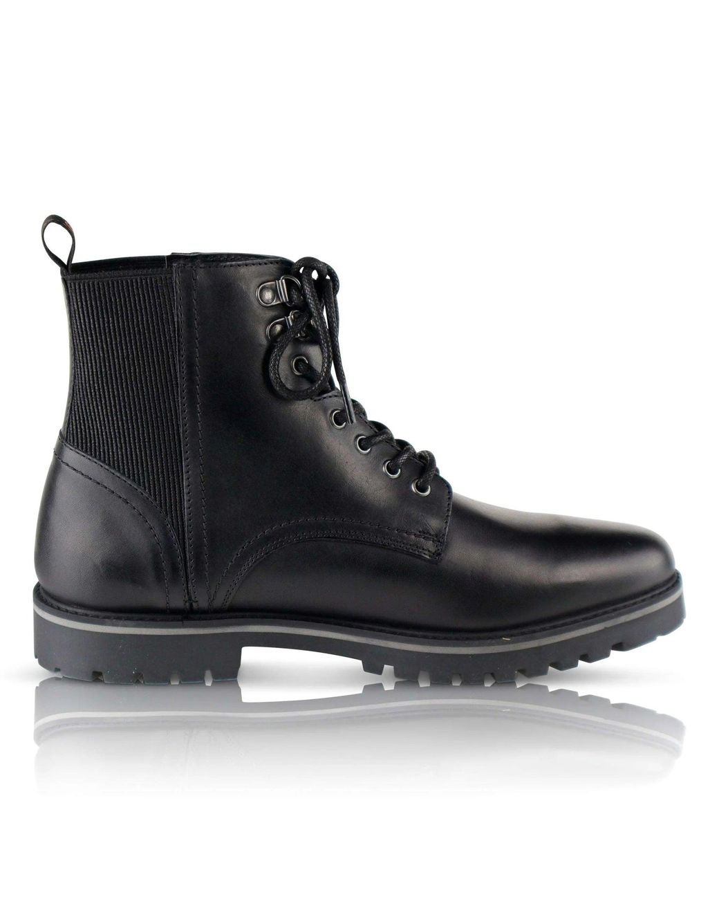 Silver Street London Black Manchester Boots for men