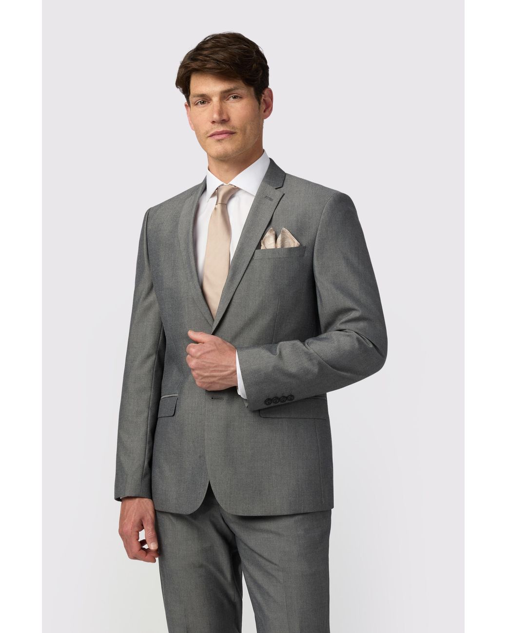 Limehaus Gray Slim Fit Jacket for men