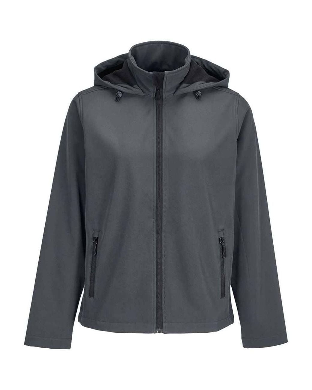 Sol Soft Shell Sol's Ladies Race Hooded Soft Shell Jacket in Grey | Lyst UK