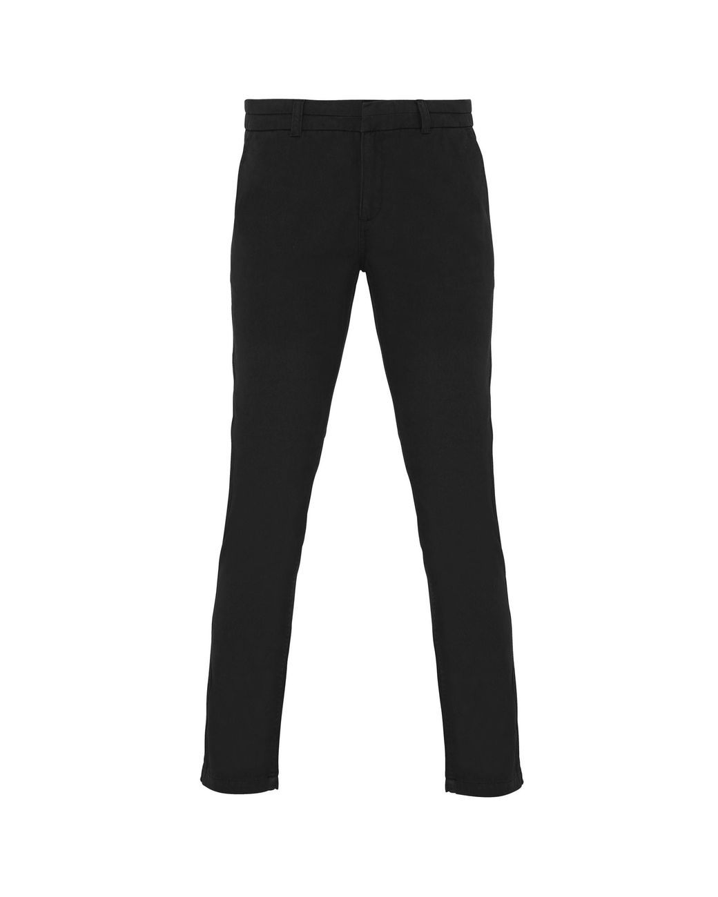 Asquith & Fox Black Ladies Casual Chino Trousers