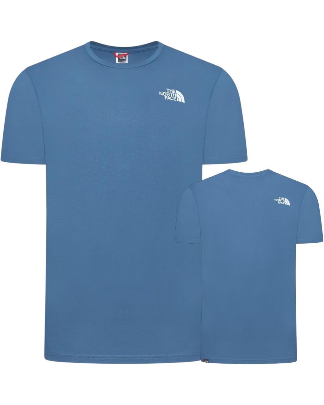 The North Face Blue Simple Dome T Shirt Cotton for men