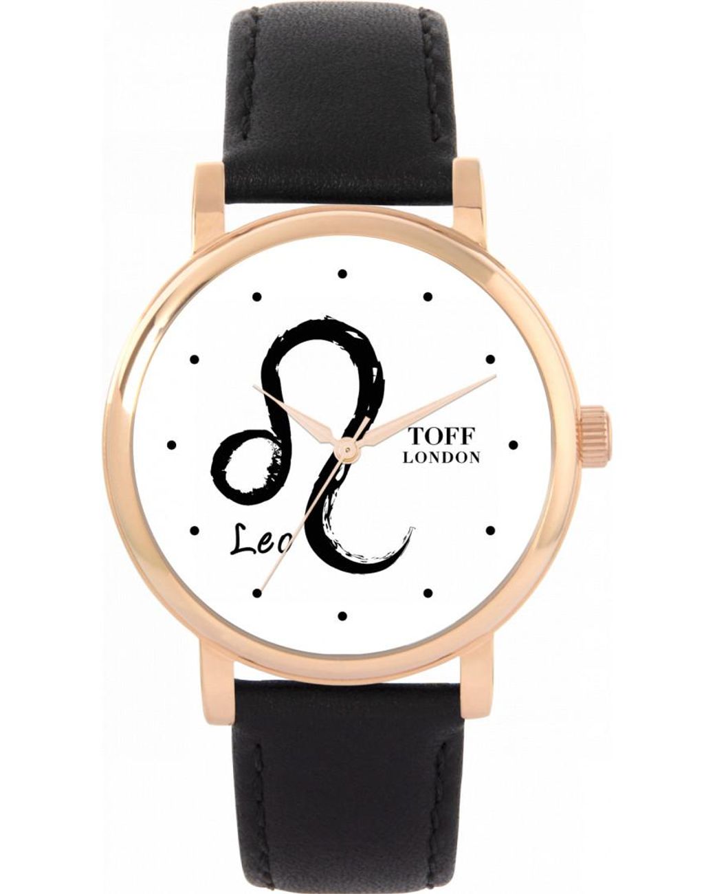 Toff London Black Tlws-35687 Ladies Leo Watch