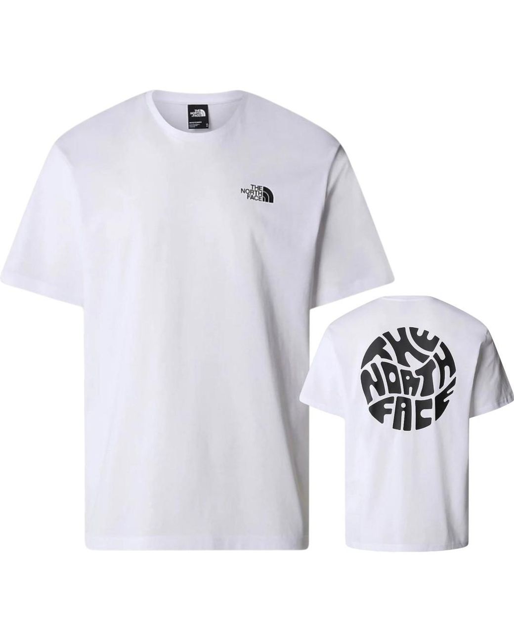 The North Face White Ss Festival T-Shirt Cotton for men
