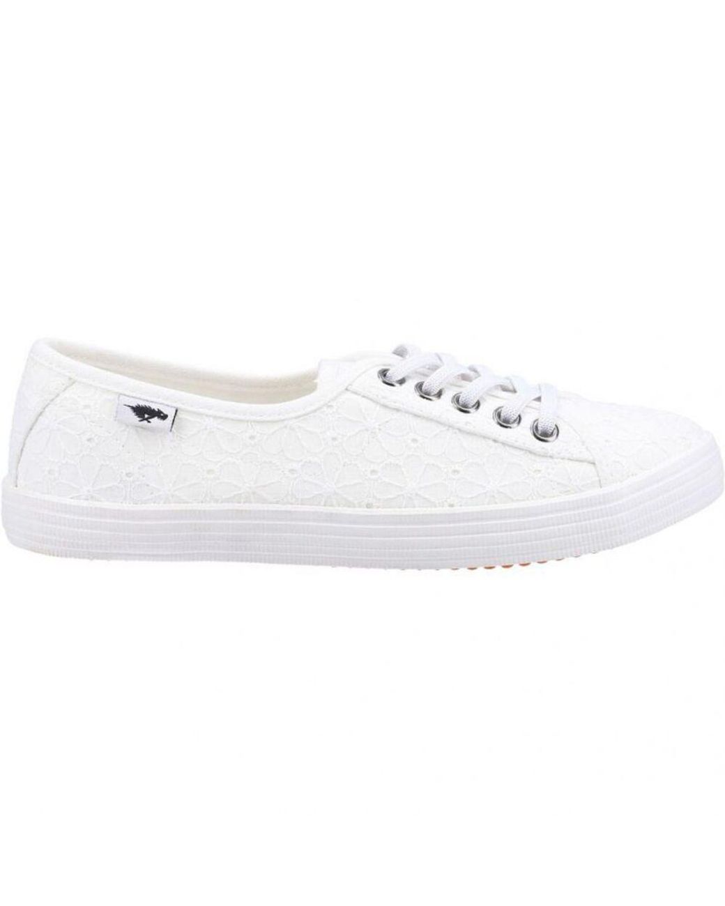 Rocket Dog White Ladies Chow Elsie Eyelets Pumps