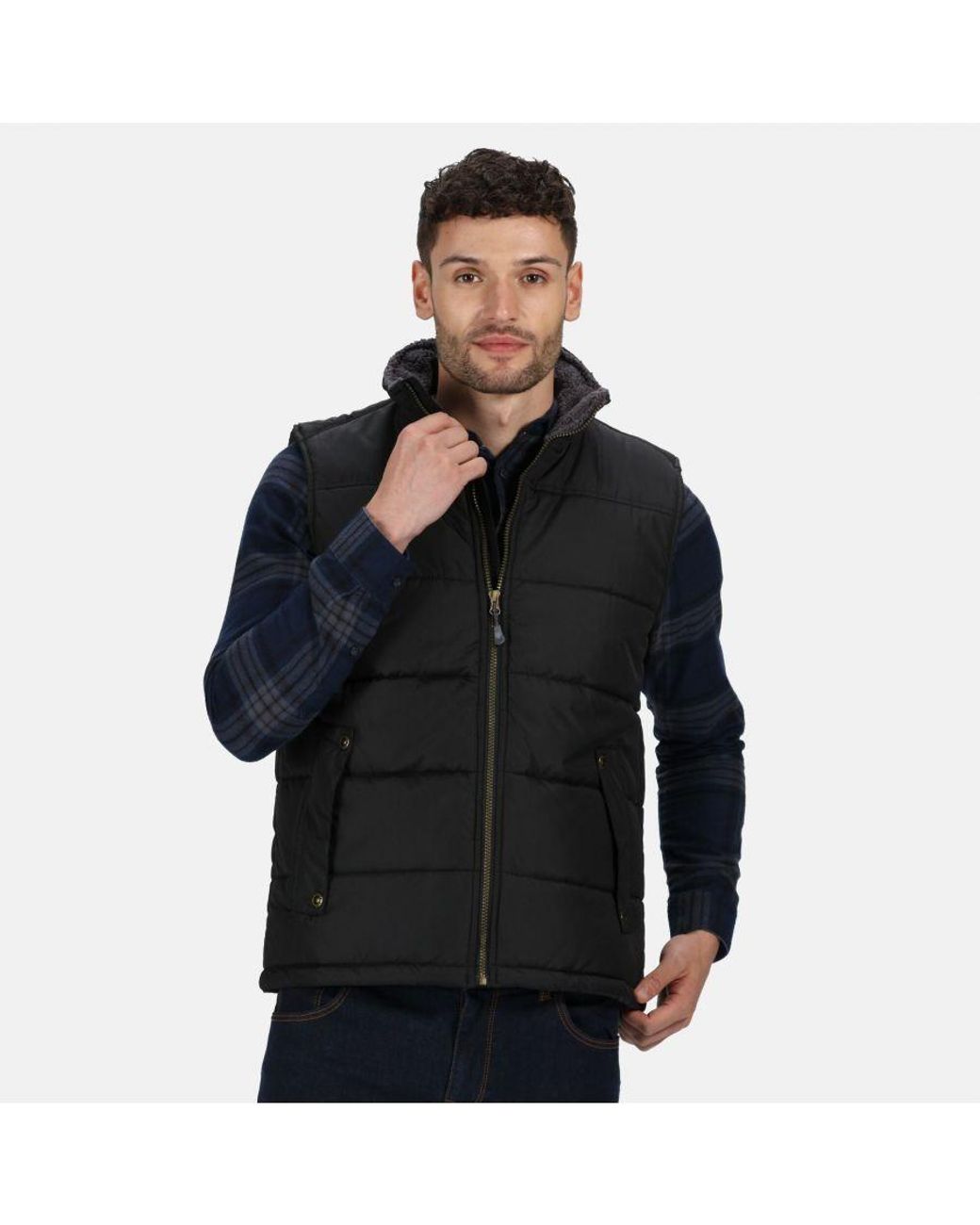 Regatta Black Standout Altoona Insulated Bodywarmer Jacket for men