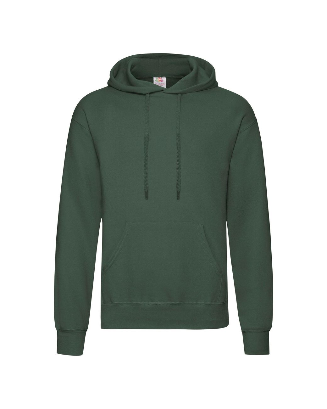 Fruit Of The Loom Green Adults Classic Hooded Sweatshirt (Bottle)
