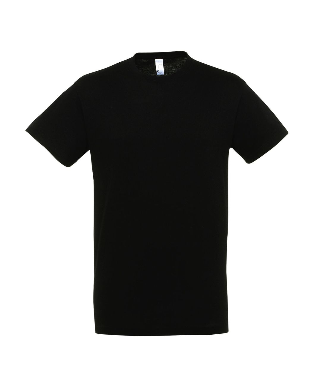 Sol's Black Regent Short Sleeve T-Shirt (Deep) Cotton for men