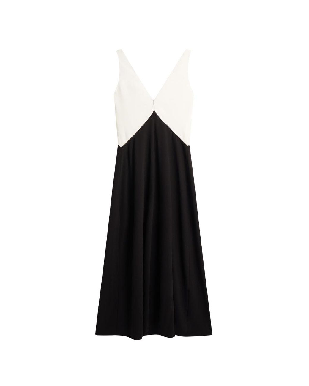 Ted Baker Black Sucre Contrast Paneling Midi Dress