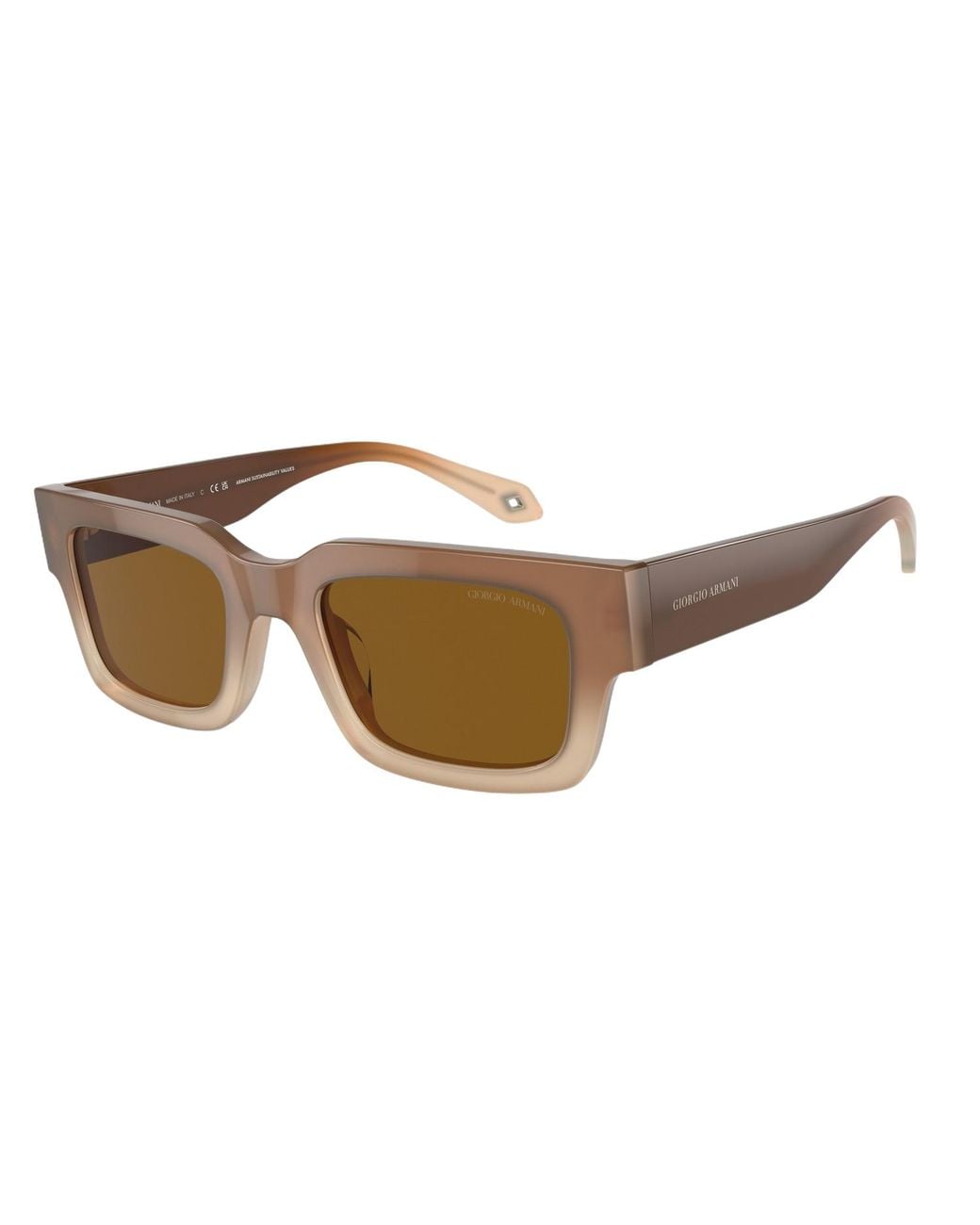 Giorgio Armani Brown Sunglasses 56/16/145 Mm Acetate