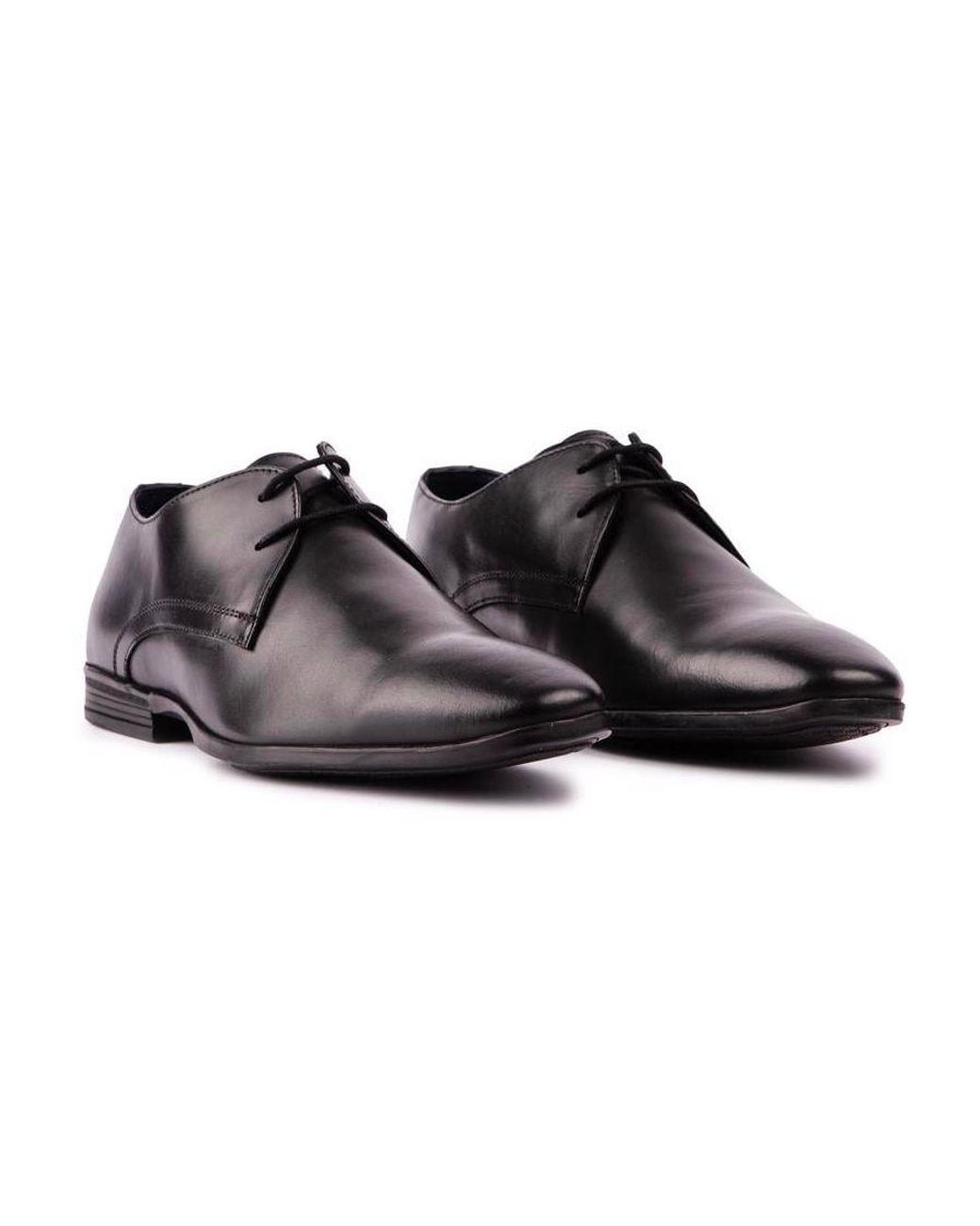 Silver Street London Black Craven Shoes for men