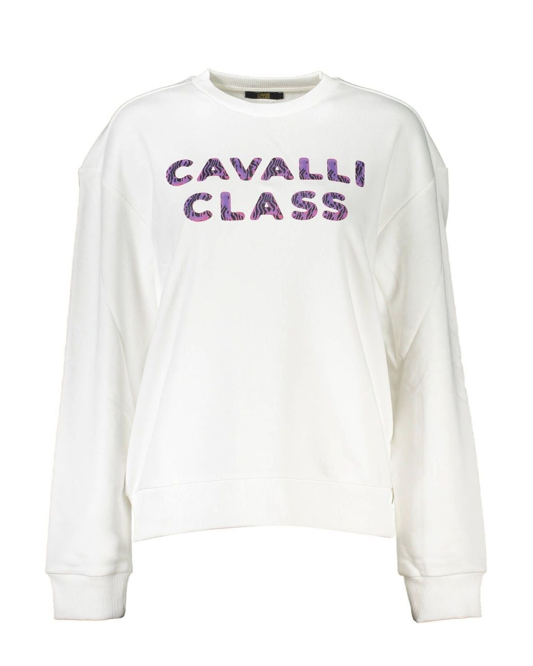 Roberto Cavalli White Cotton Sweater