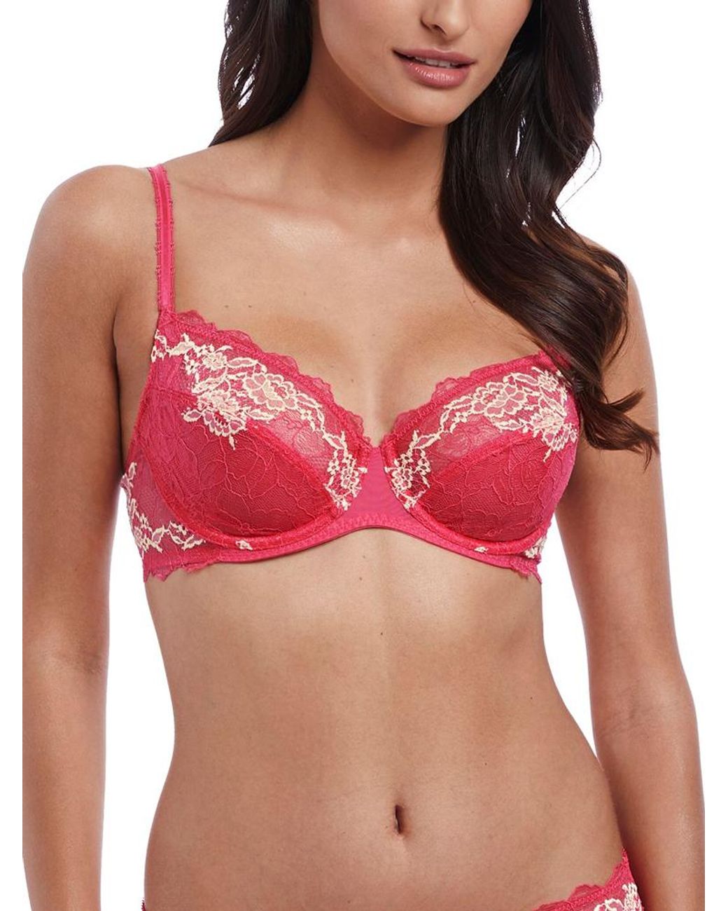Wacoal Red Lace Perfection Underwire Bra