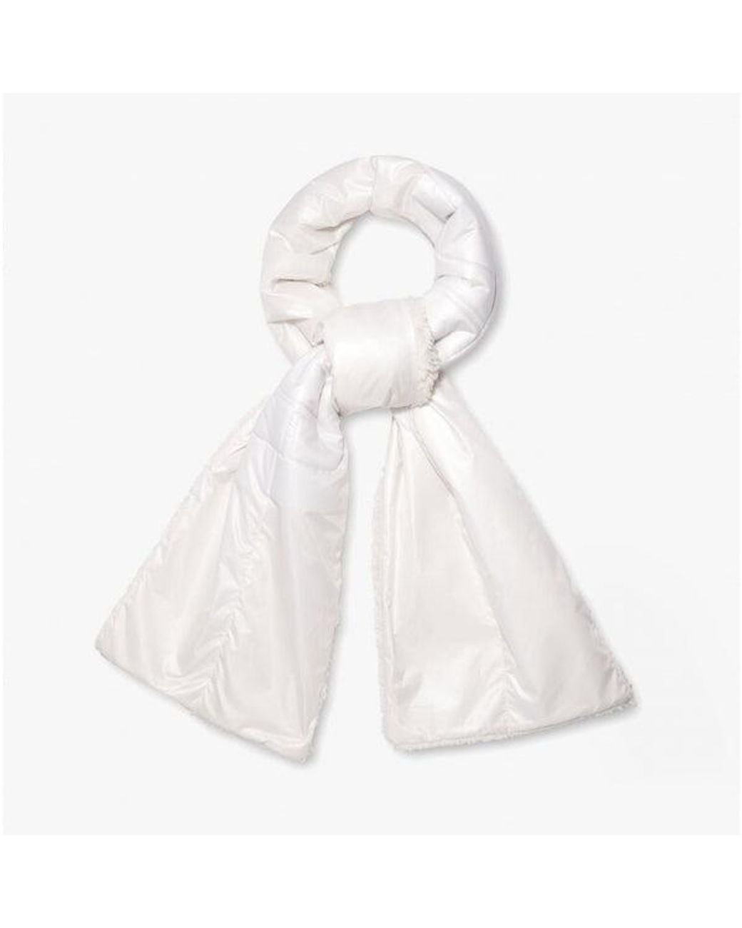 Ugg White Ugg Nimb Aand Puffer Scarf Nimbus Textile