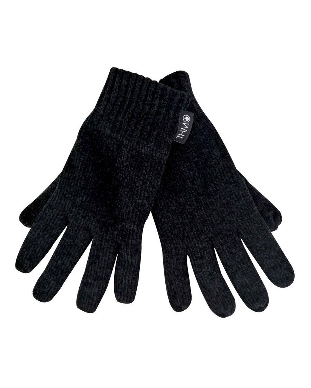 THMO Black Outdoor Thermal Winter Chenille 3M Thinsulate Gloves
