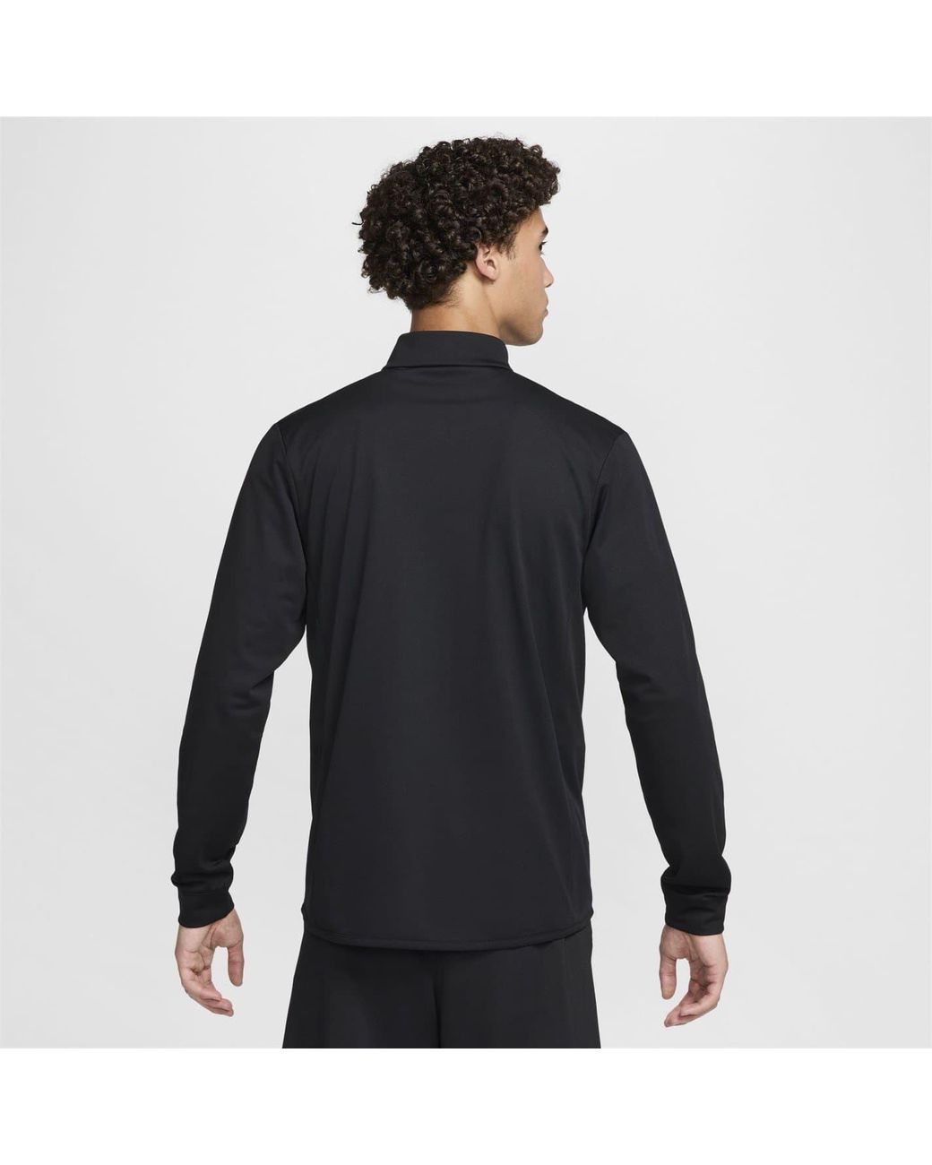 Nike Blue Mock Neck Ribbed Cuff Performance Jacket for men